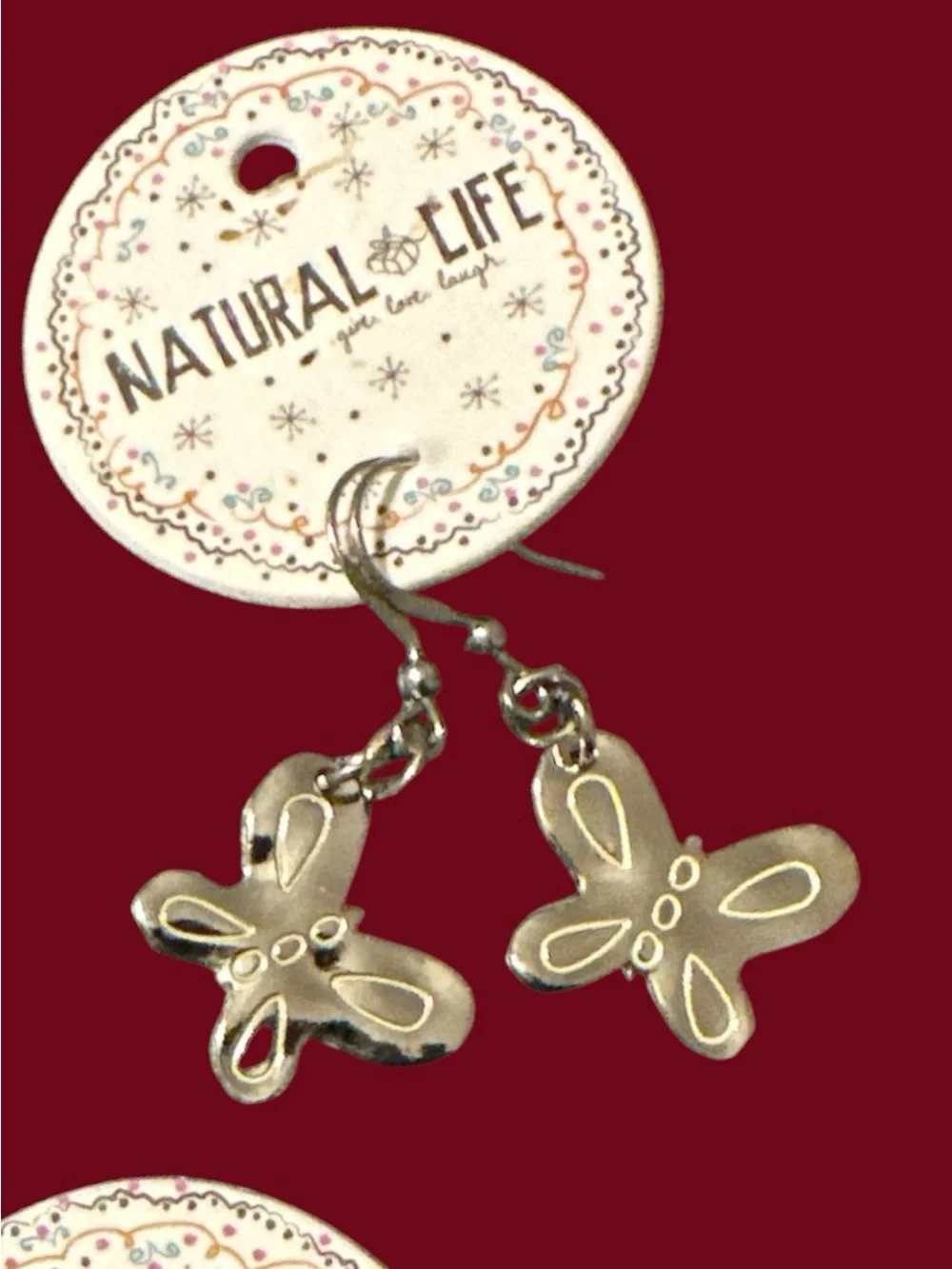 3 pair NATURAL LIFE  Earrings